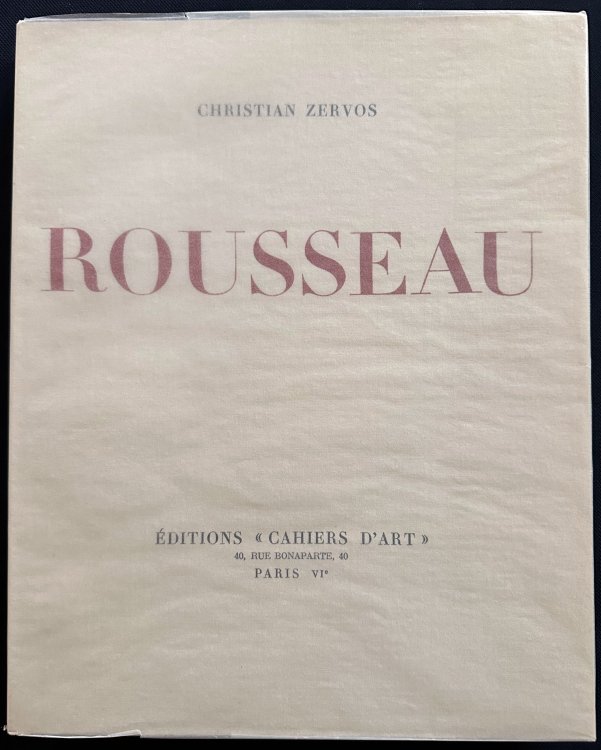 Cahiers d'art, 1929. Rousseau.